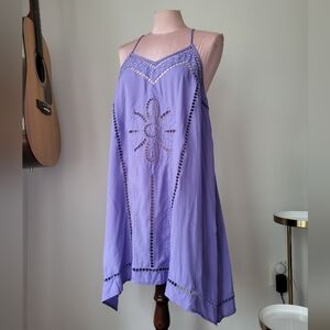 Umgee Embroidered Cutout Sun Dress M